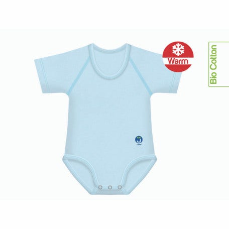 J Bimbi Body Bio Caldo Cotone Bio Warm Colore Azzurro 0-36 Mesi-1
