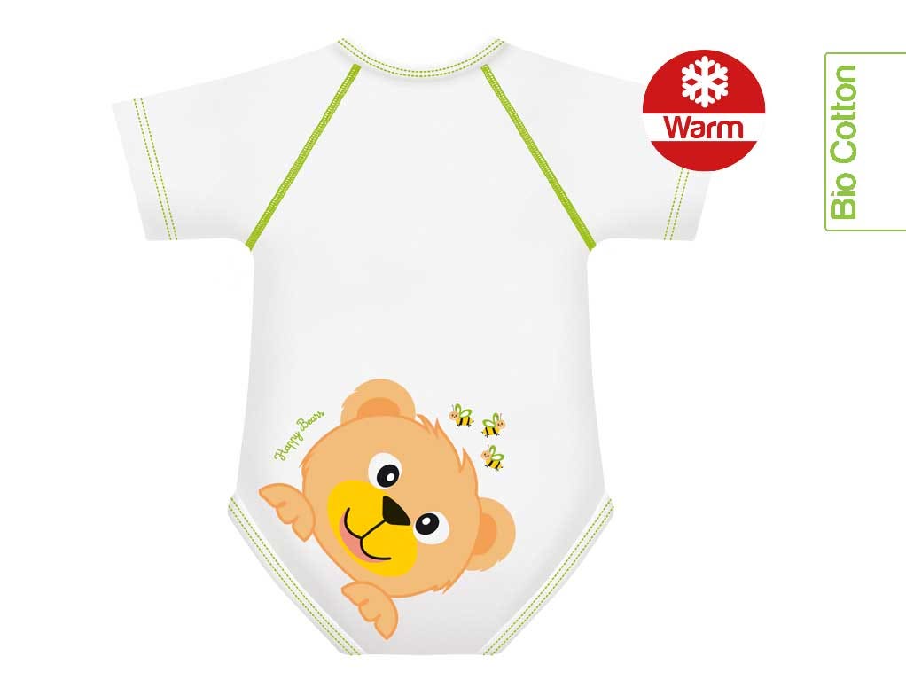 J Bimbi Body Bio Invernale Cotone Warm Orso 0-36 Mesi-1