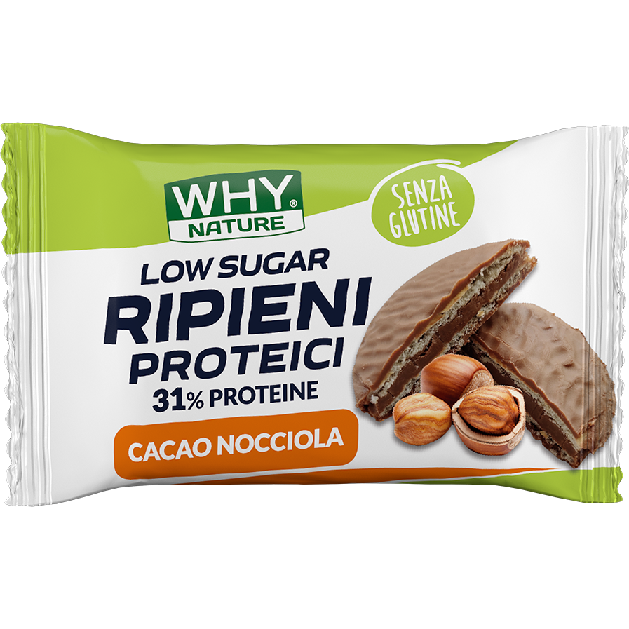 Why Nature Biscotti Ripieni Proteici Cacao Nocciola 1 Pezzo-1