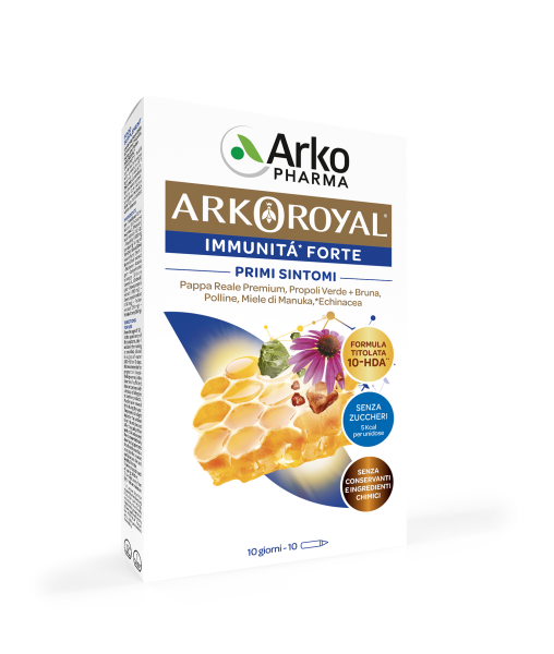 Arkopharma Arkoroyal Immunità Forte Senza Zucchero 10 Flaconcini Da 15ml