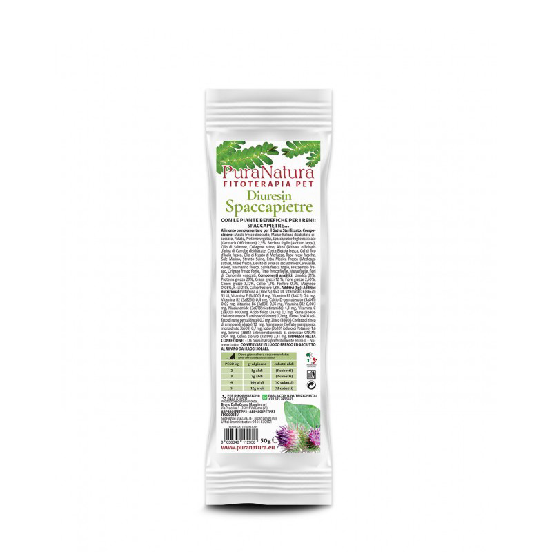 PuraNatura Diuresin Spaccapietre Integratore Per Gatti Adulti 50g-1