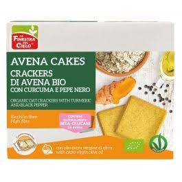 La Finestra Sul Cielo Crackers Avena Bio Curcuma E Pepe Nero 250g-1