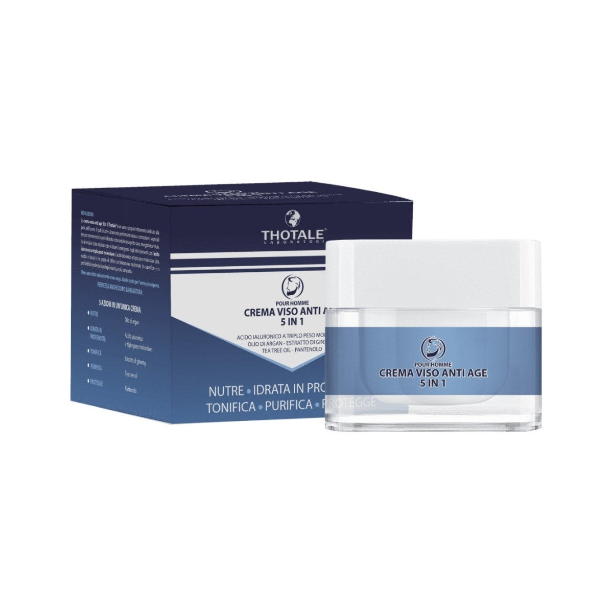 Thotale Crema Viso Uomo Antiage 5 in 1 50 ml-0