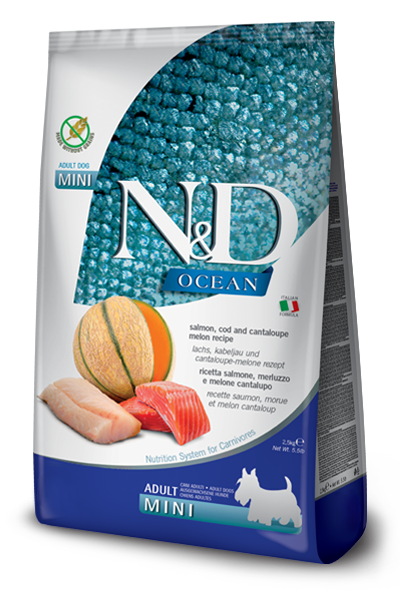 Farmina N&D Ocean Salmone E Merluzzo Cani Adulti Taglia Mini Sacco 7kg-1