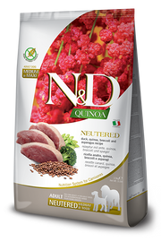 Farmina N&D Quinoa Neutered Anatra E Broccoli Cani Adulti Sterilizzati Taglia Media E Grande Sacco 12kg-1