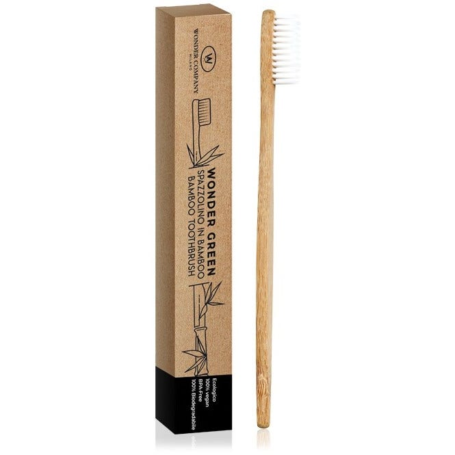 Spazzolino Bamboo Bianco -1