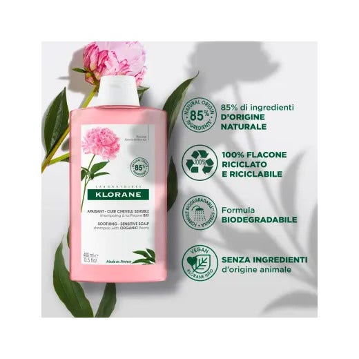 Klorane Shampoo alla Peonia Bio 400ml-2