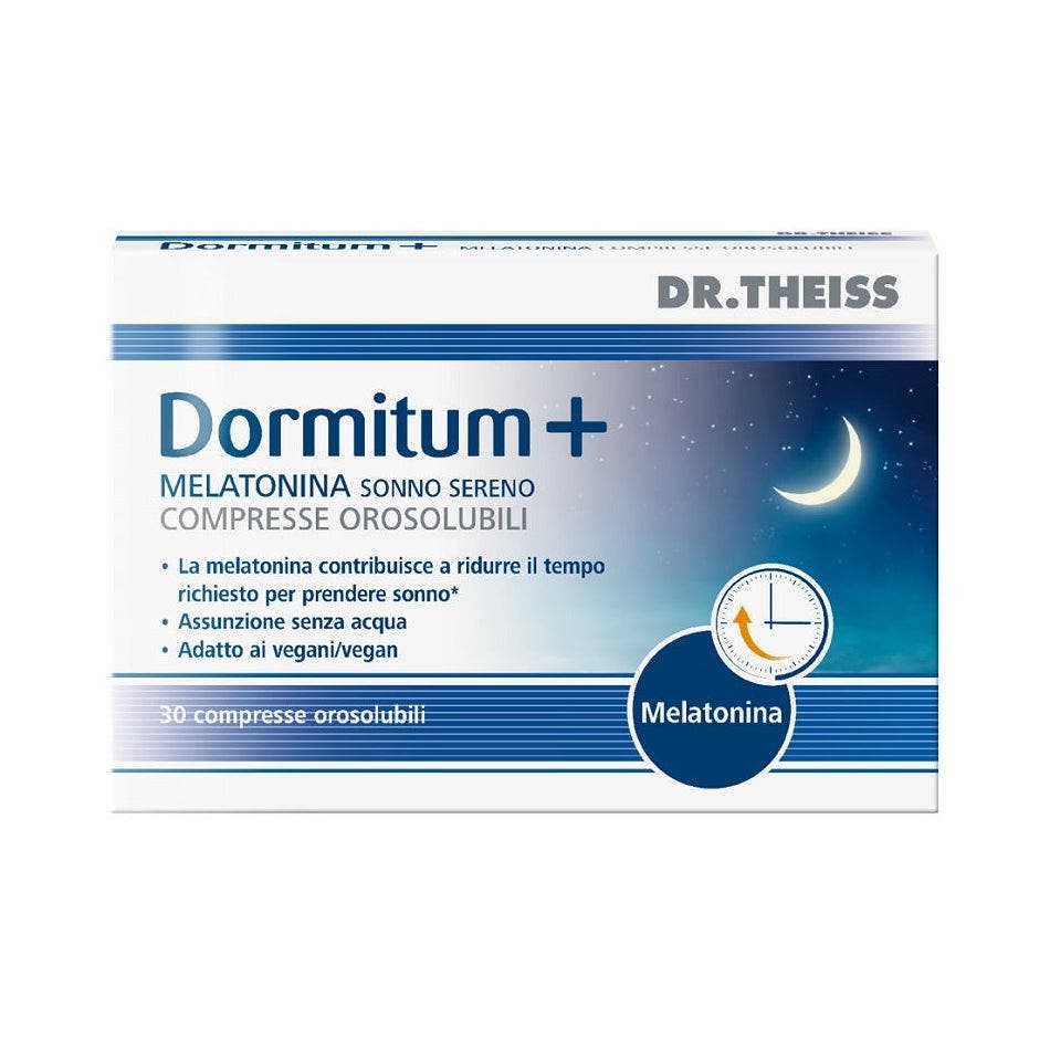 Dr Theiss Dormitum + Melatonina Sonno Sereno 30 Compresse Orosolubili -2
