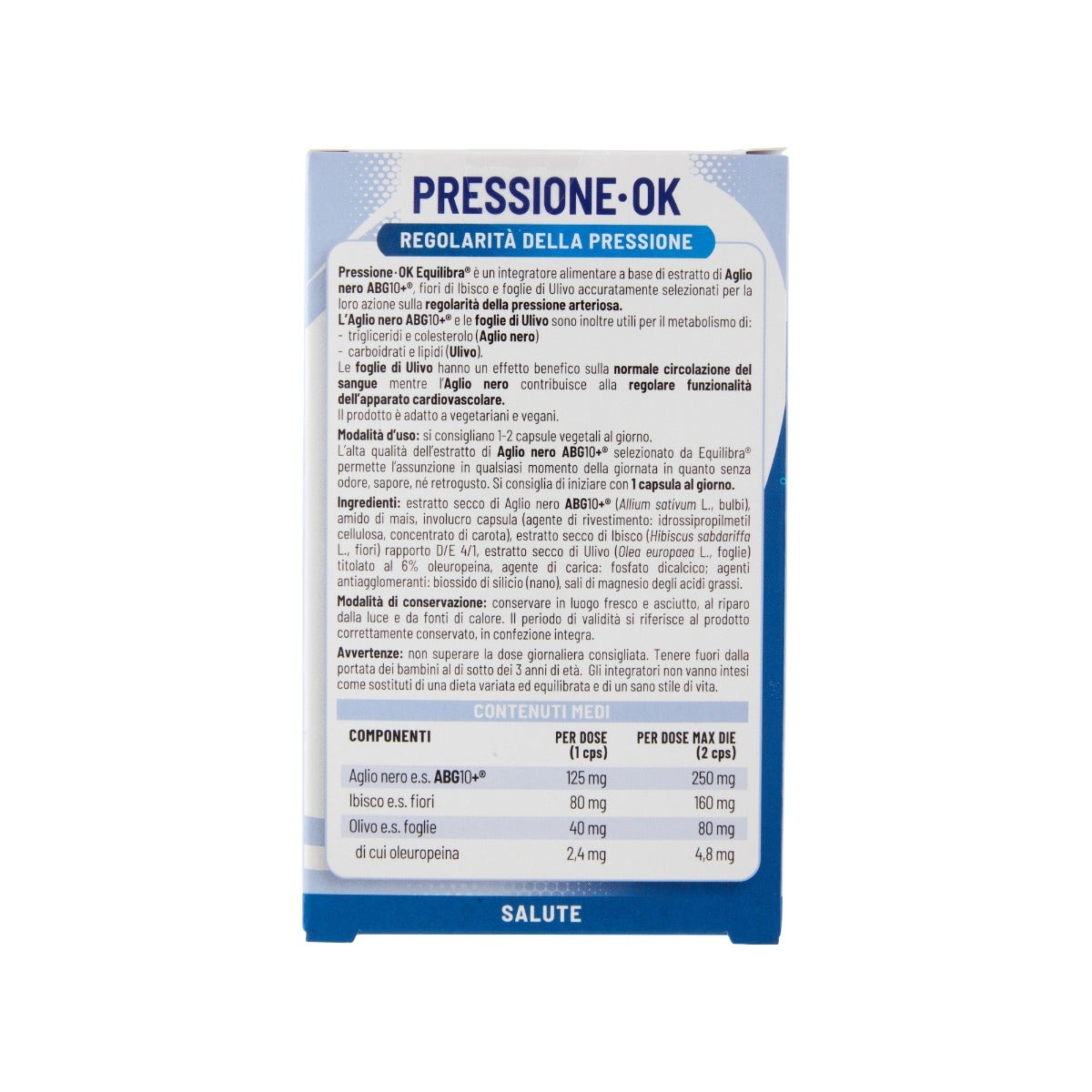 Equilibra Pressione Ok 40 Capsule Vegetali-2