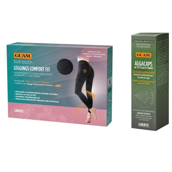 Guam Softouch Leggings Comfort Fit L/XL + Algacaps Attivatore Spray Alghe Marine 100ml-1