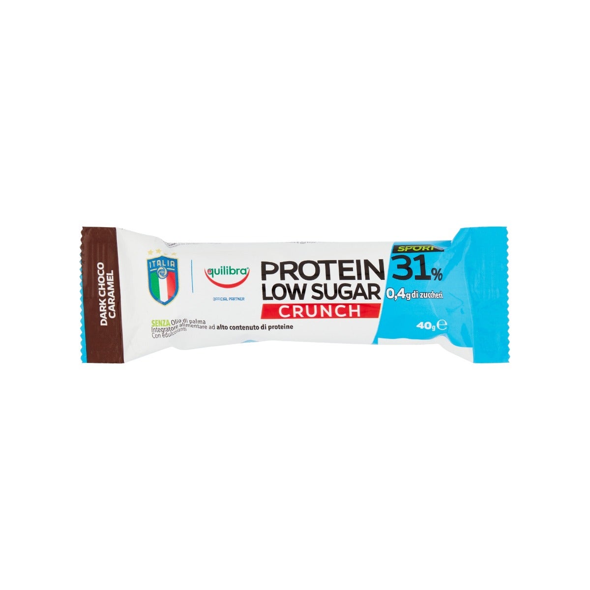 Equilibra Protein Low Sugar Crunch Barretta Dark Choco Caramel  35g-5