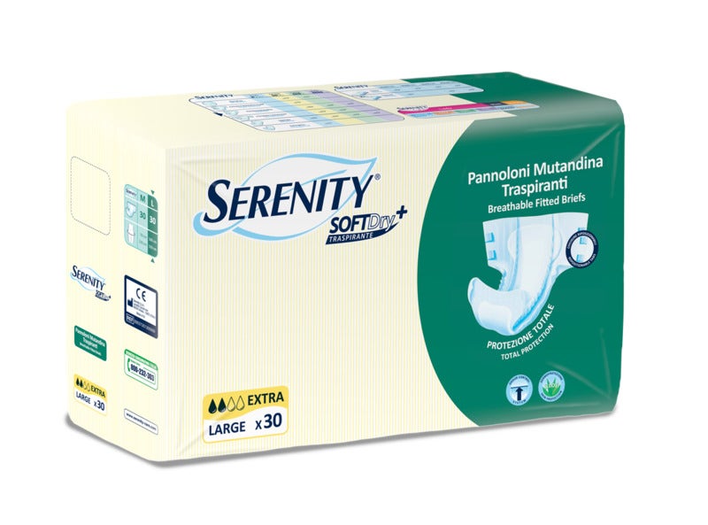 Serenity Soft Dry+ Pannolone Mutandina Taglia L Extra 30 Pezzi-1