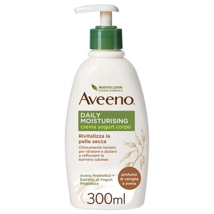 Aveeno Daily Moisturising Crema Corpo Idratante Yogurt Vaniglia & Avena 300ml-1