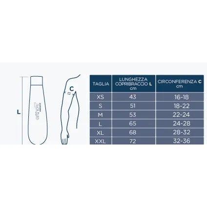 OrthoT Coprigesso Braccio Impermeabile Nero Taglia L-2