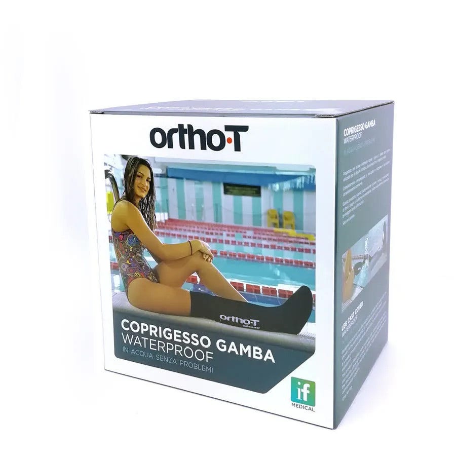 OrthoT Coprigesso Gamba Impermeabile Nero Taglia S-5