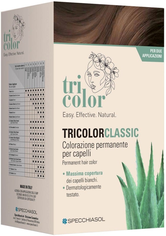 Tricolor Classic 6,3 Nocciola 2 Tubi 50 ml + 2 Shaker 50 ml + 4 Bustine 8 ml-0