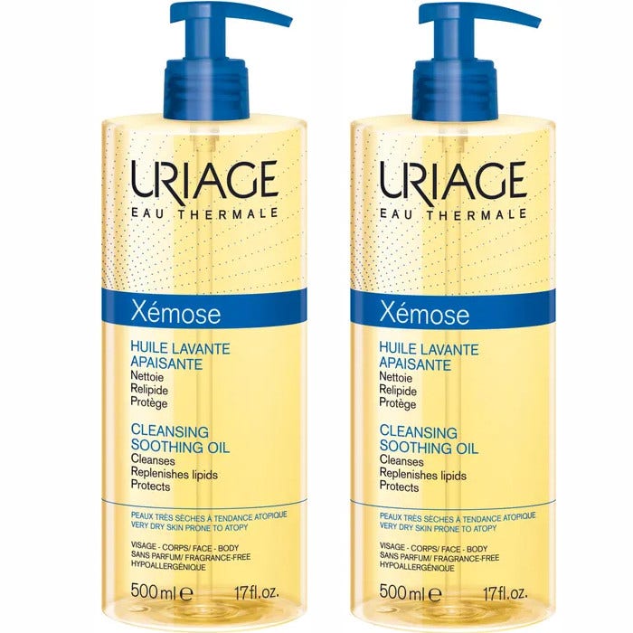 Uriage Xemose Olio Detergente 2x500ml-1