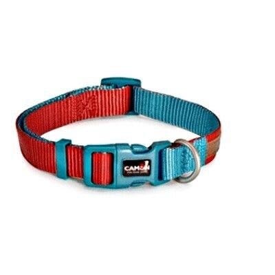 Camon Collare Regolabile Double Premium Rosso/Ottanio Per Cani Cuccioli 10x200cm/300mm-5
