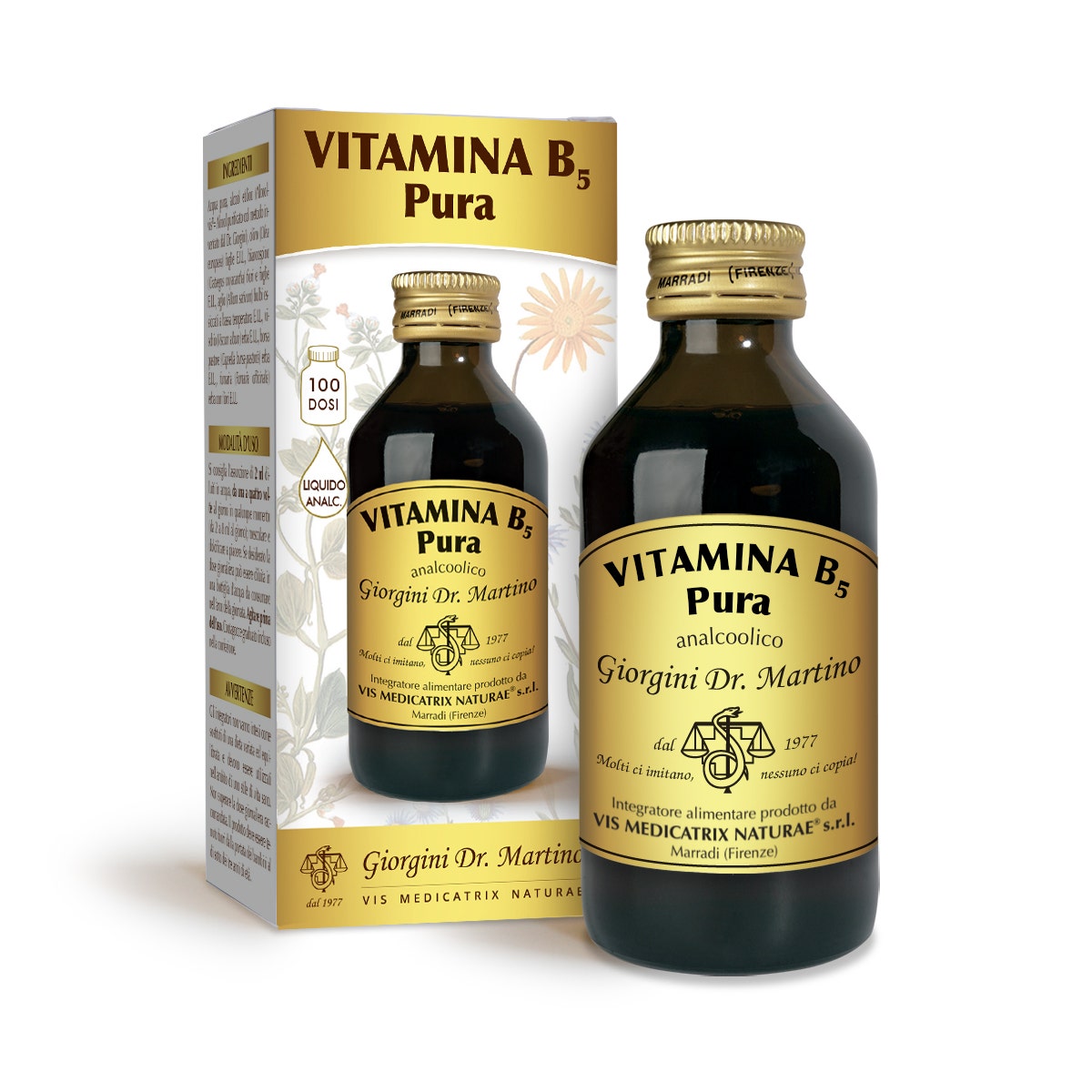 Dr Giorgini Vitamina B5 Pura  Liquido Analcoolico 100ml-1