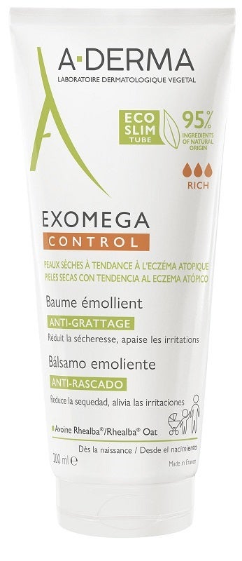 A-Derma Exomega Control Balsamo Emolliente Per Pelle Secca E Atopica 200ml-2