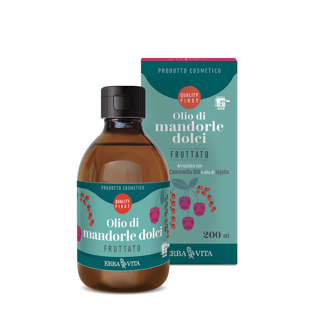 Erba Vita Olio Di Mandorle Dolci Fruttato Prodotto Cosmetico Corpo 200ml-1