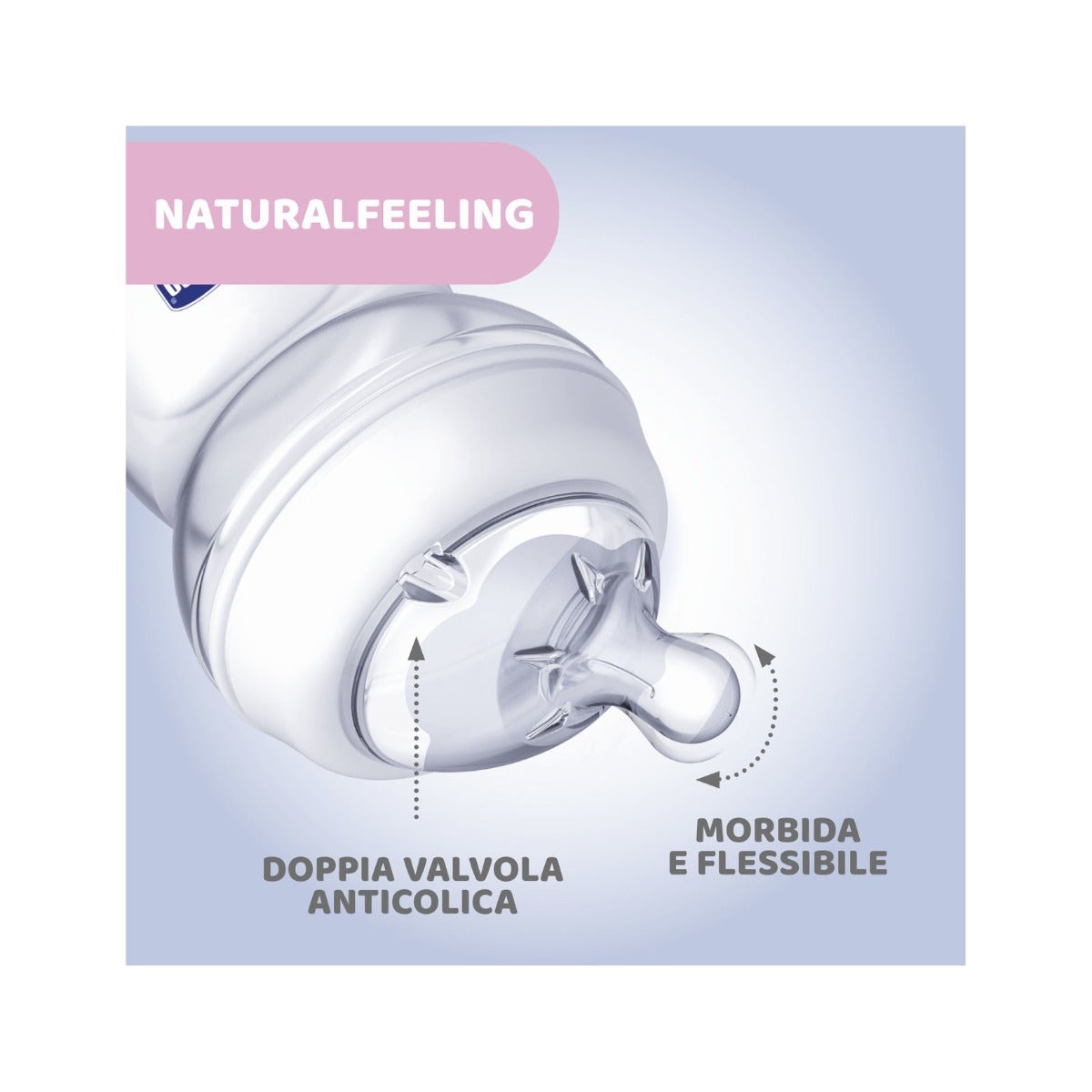 Chicco Biberon Natural Feeling Flusso Medio 2 Mesi+ Bimbo 250ml-2