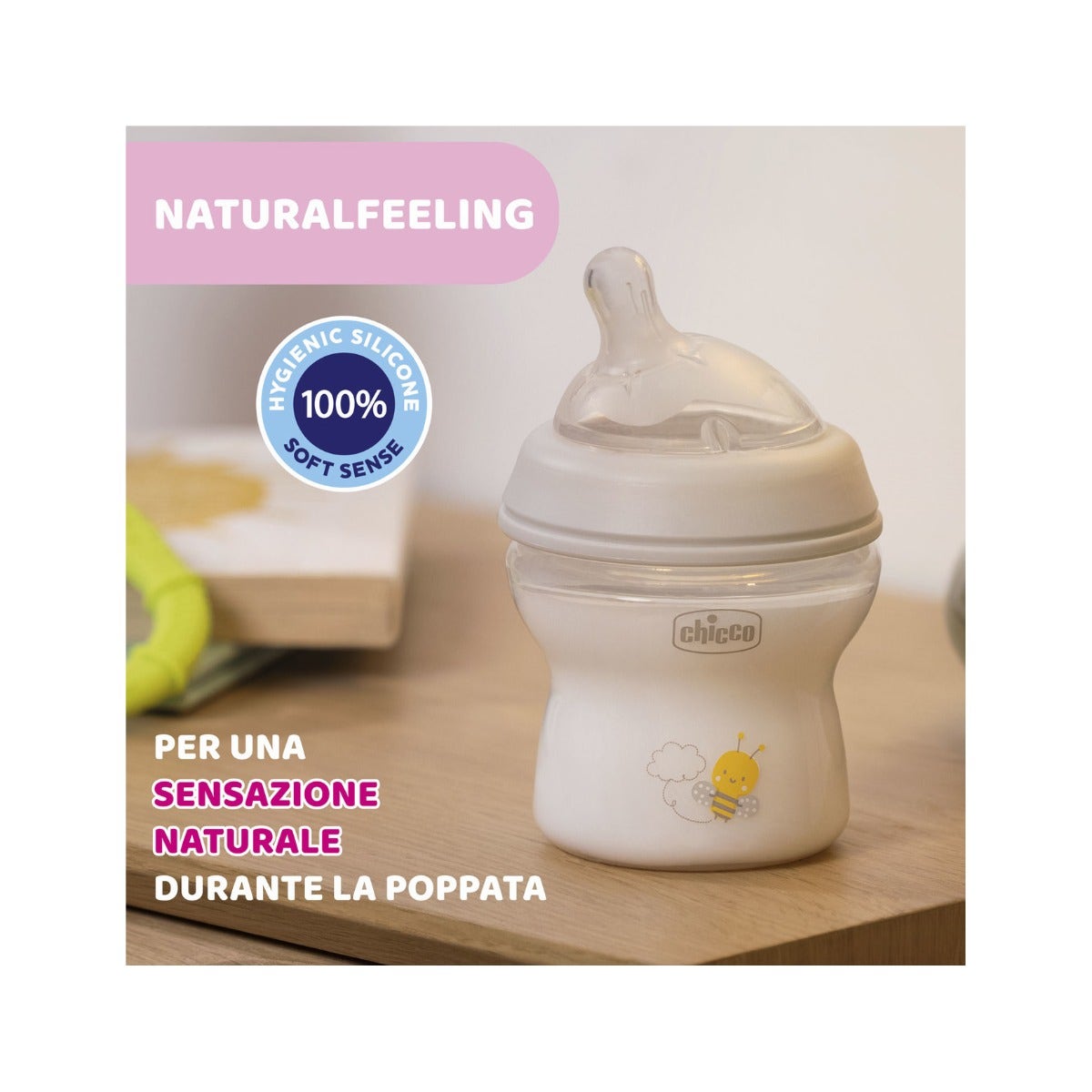 Chicco Biberon Natural Feeling Flusso Lento 0 Mesi+ Unisex 150ml-5