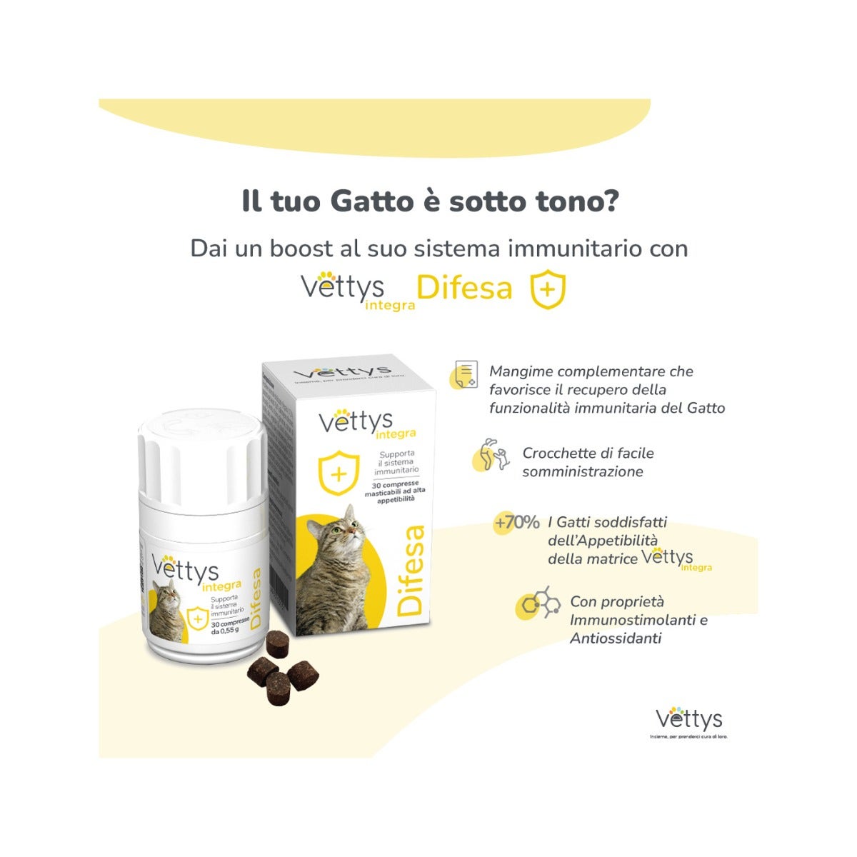 Vettys Integra Difesa Per Gatti 30 Compresse-4