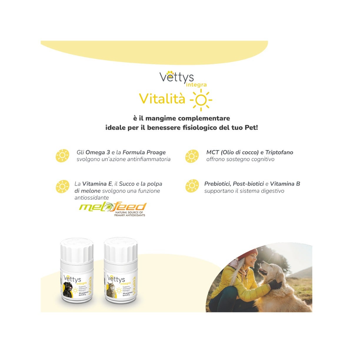 Vettys Integra Vitalità Per Gatti 30 Compresse-4