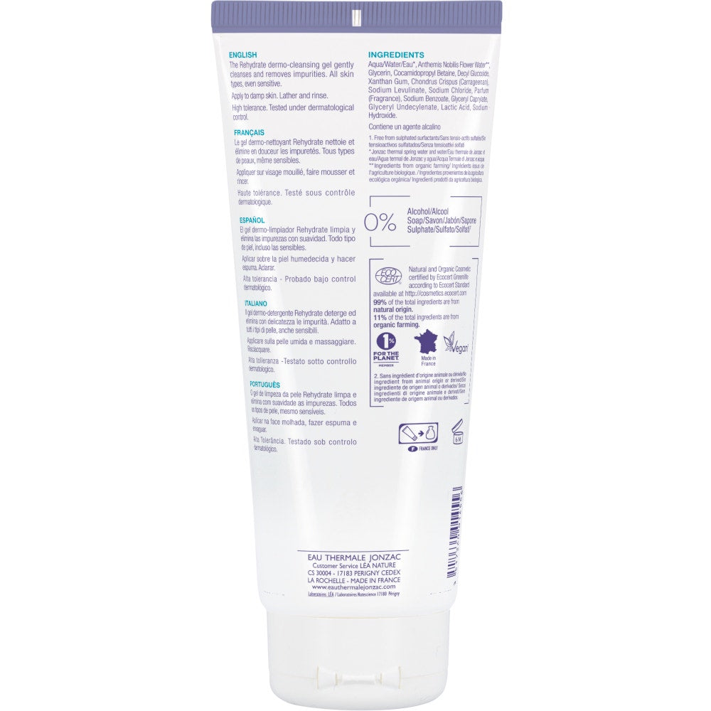 Eau Thermale Jonzac Gel Dermo Detergente Rehydrate Viso 200ml-2