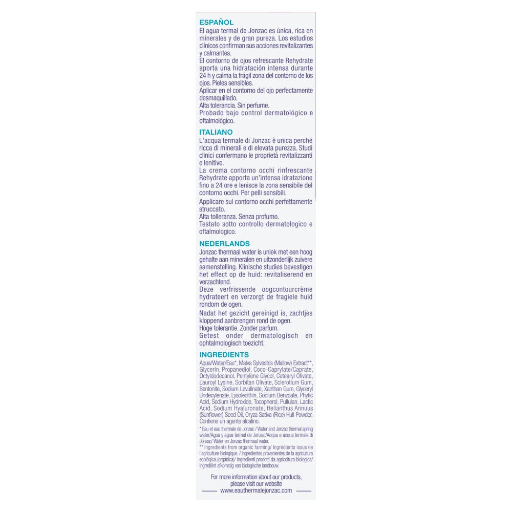 Eau Thermale Jonzac Contorno Occhi Rinfrescante Rehydrate 15ml-4