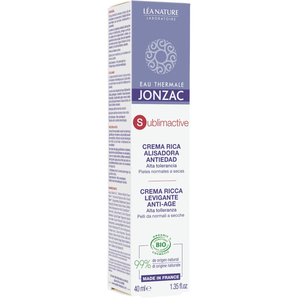 Eau Thermale Jonzac Crema Ricca Levigante Anti-Age Sublimactive Viso 40ml-3