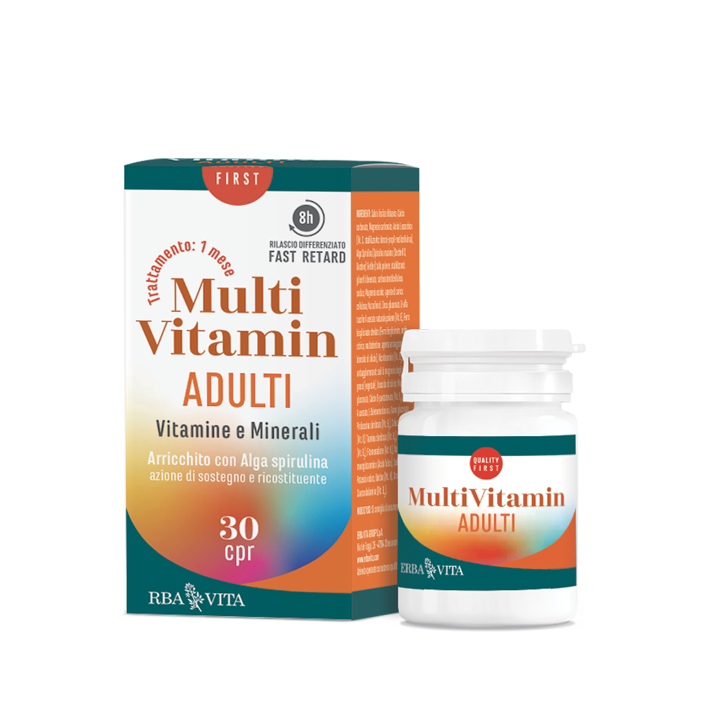Erba Vita MultiVitamin Adulti Vitamine E Minerali 30 Compresse-1