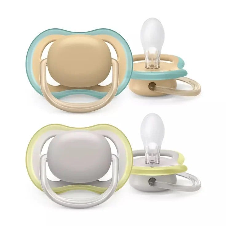 Avent Succhietto Ultra Air 6-18m no Deco Neutro 2 Pezzi-0