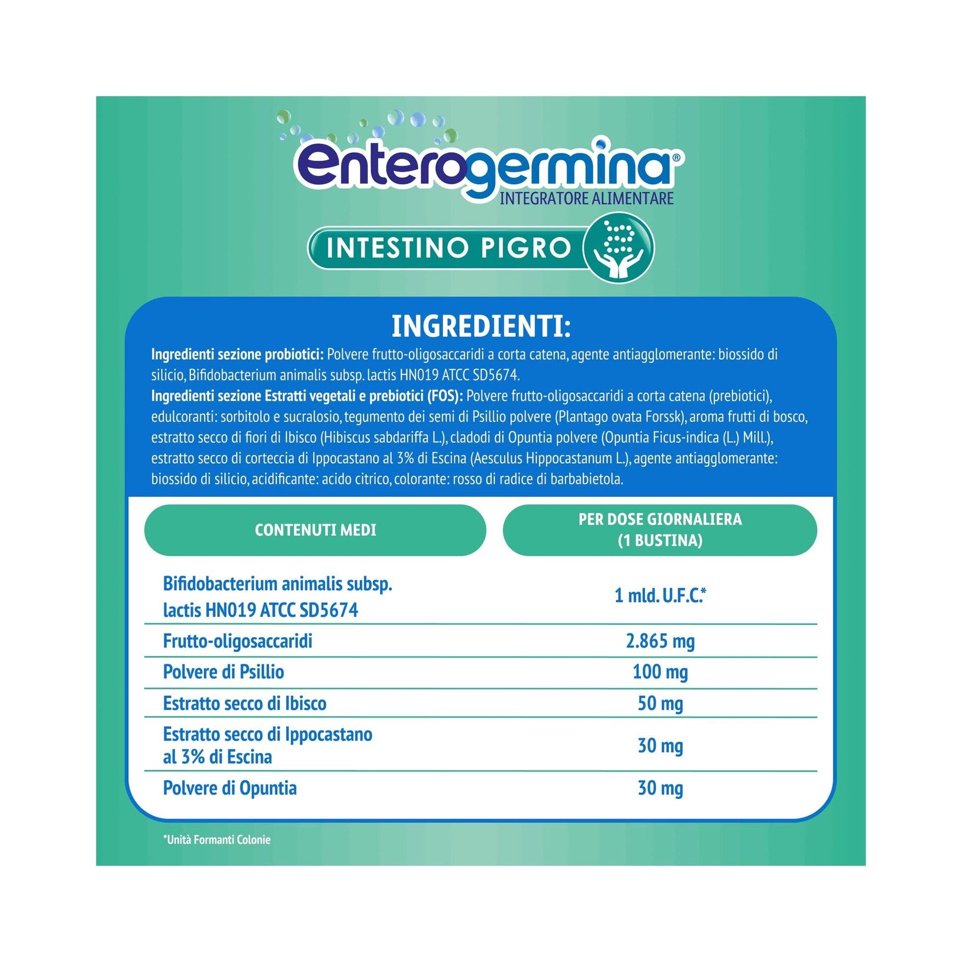 Enterogermina Intestino Pigro Fermenti Lattici Probiotici Prebiotici Integratore Regolarità Intestinale 20 Bustine-7