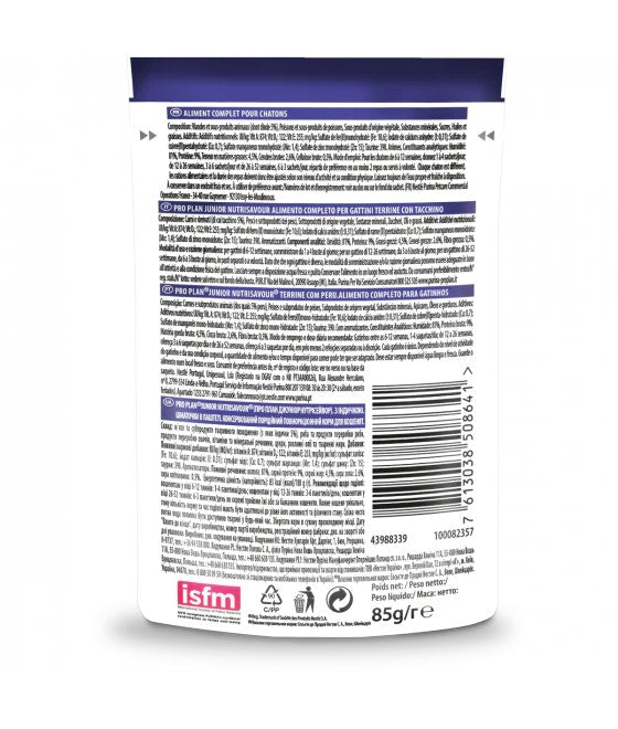 Purina Pro Plan Nutri Savour Junior Gatto Pezzetti Tacchino In Mousse Bustina 85g-1