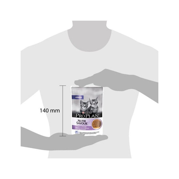 Purina Pro Plan Nutri Savour Junior Gatto Pezzetti Tacchino In Mousse Bustina 85g-2