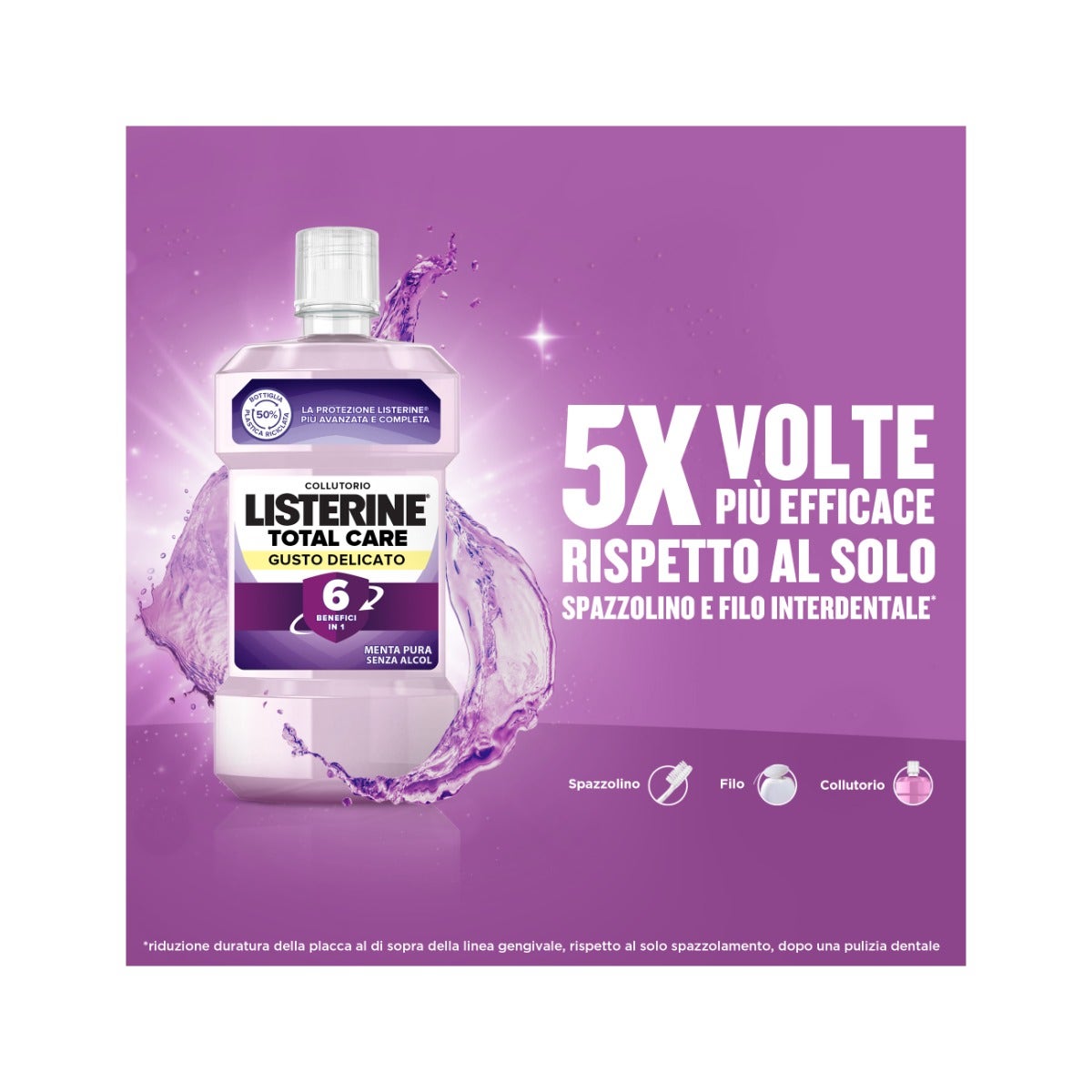 Listerine Total Care Gusto Delicato Collutorio 500ml-10