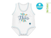 J Bimbi Body Neonato 0-36 Mesi In Fresco Cotone Biologico Fantasia Yeah!-1