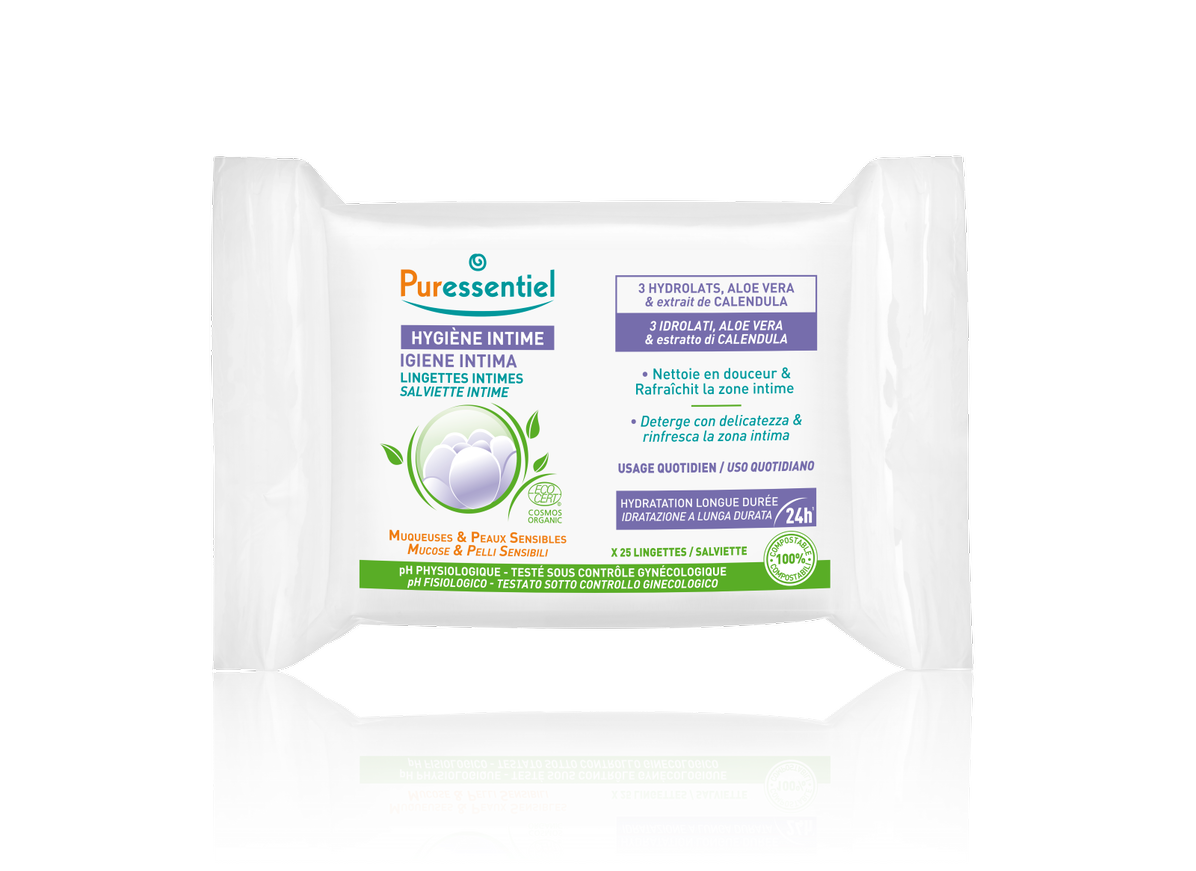 Puressentiel Salviette Intime Rinfrescanti 25 Pezzi-1