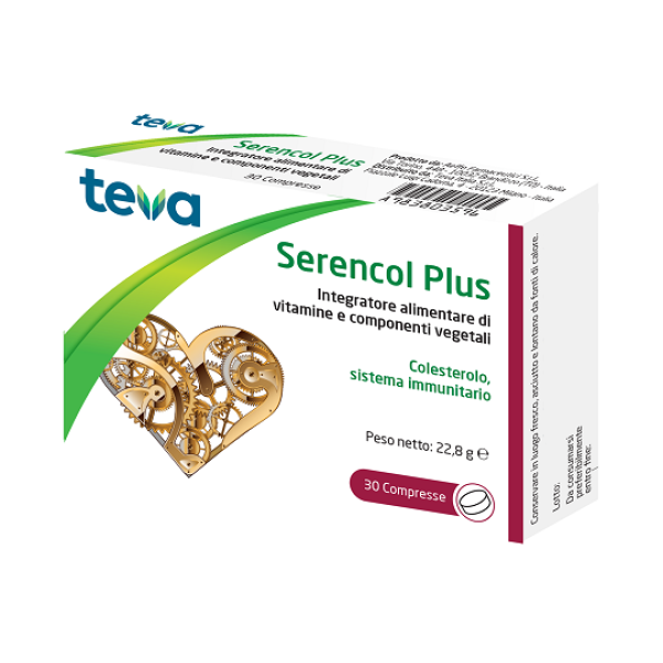 Teva Serencol Plus 30 Compresse - Supporto per il Benessere-1