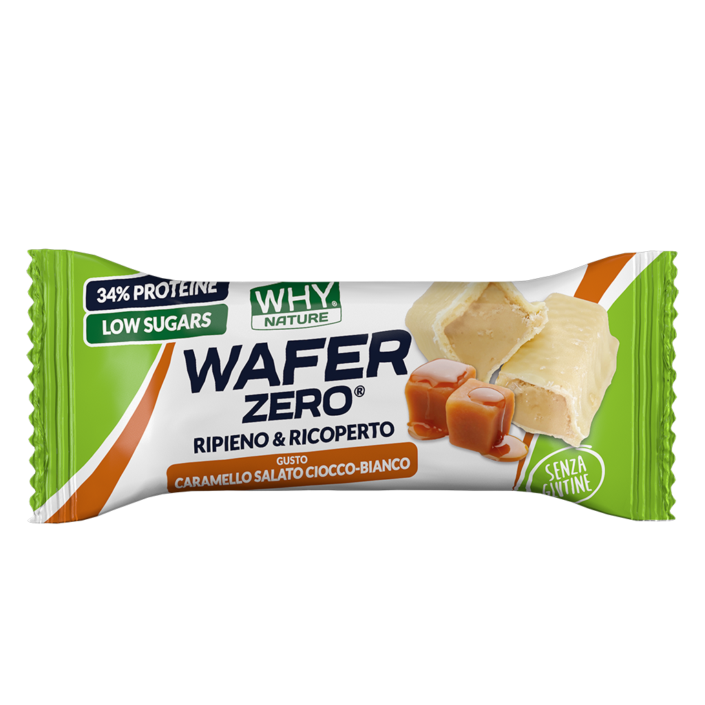 Whynature Wafer Zero Gusto Caramello Salato Cioccolato Bianco 35g-1
