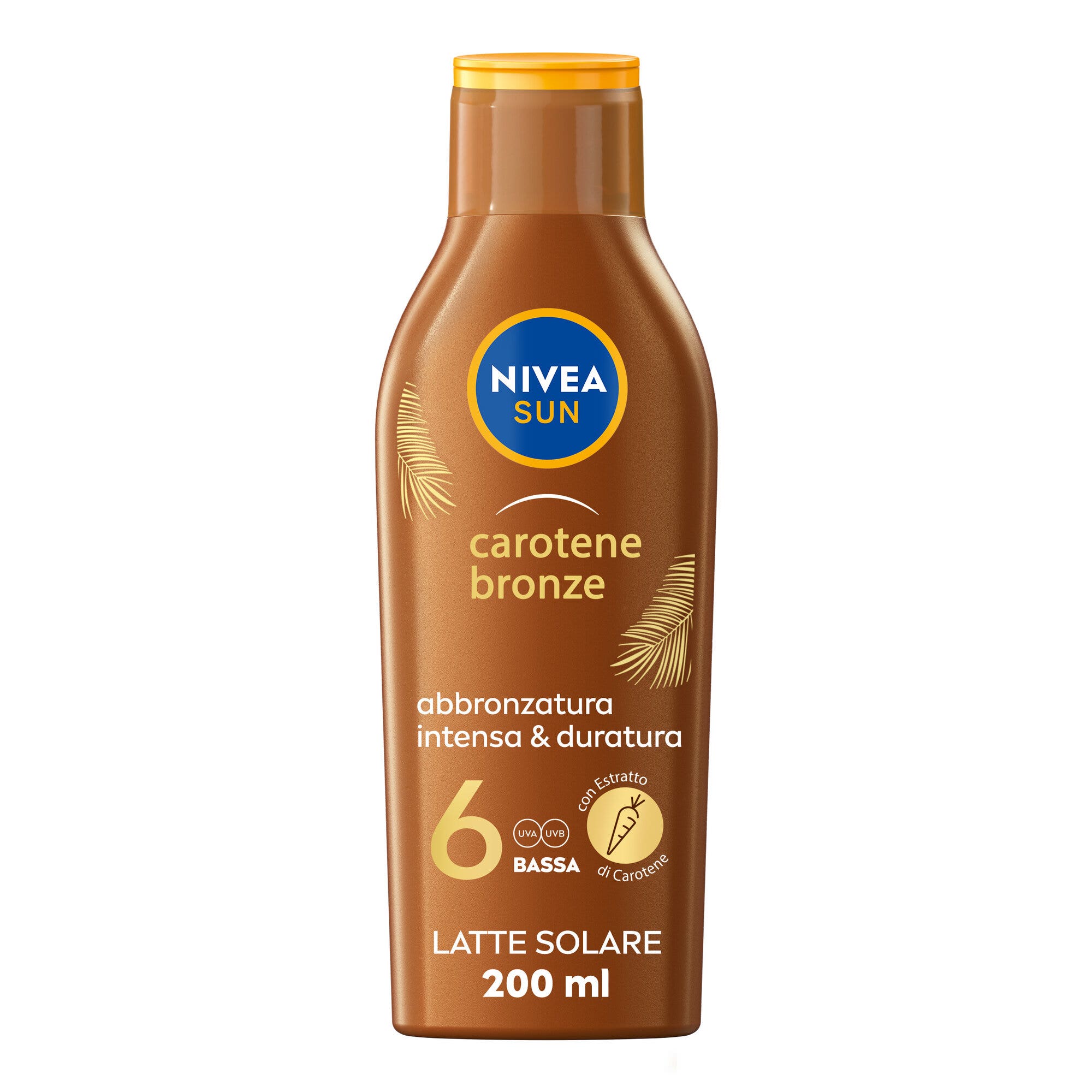 Nivea Sun Latte Solare Carotene Bronze Fp6 200ml Crema Solare Abbronzante Fp6 Per Una Pelle Dorata-3
