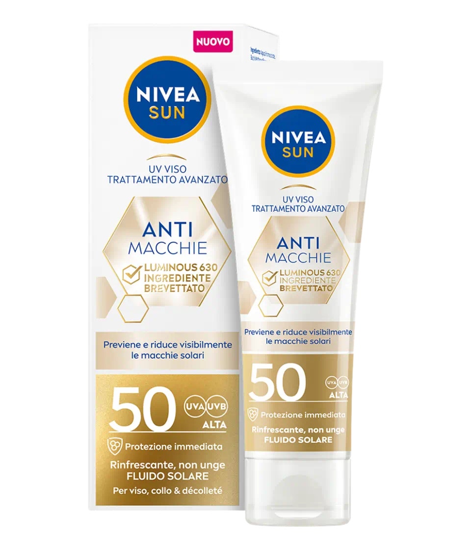 Nivea Sun Fluido Solare UV Viso Anti Macchie Luminous 630 SPF 50 40ml-1