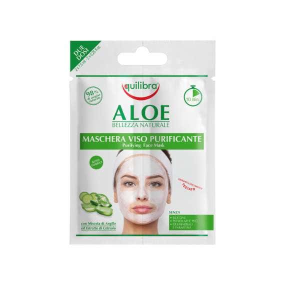 Equilibra Aloe Maschera Viso Purificante 2 Dosi -1