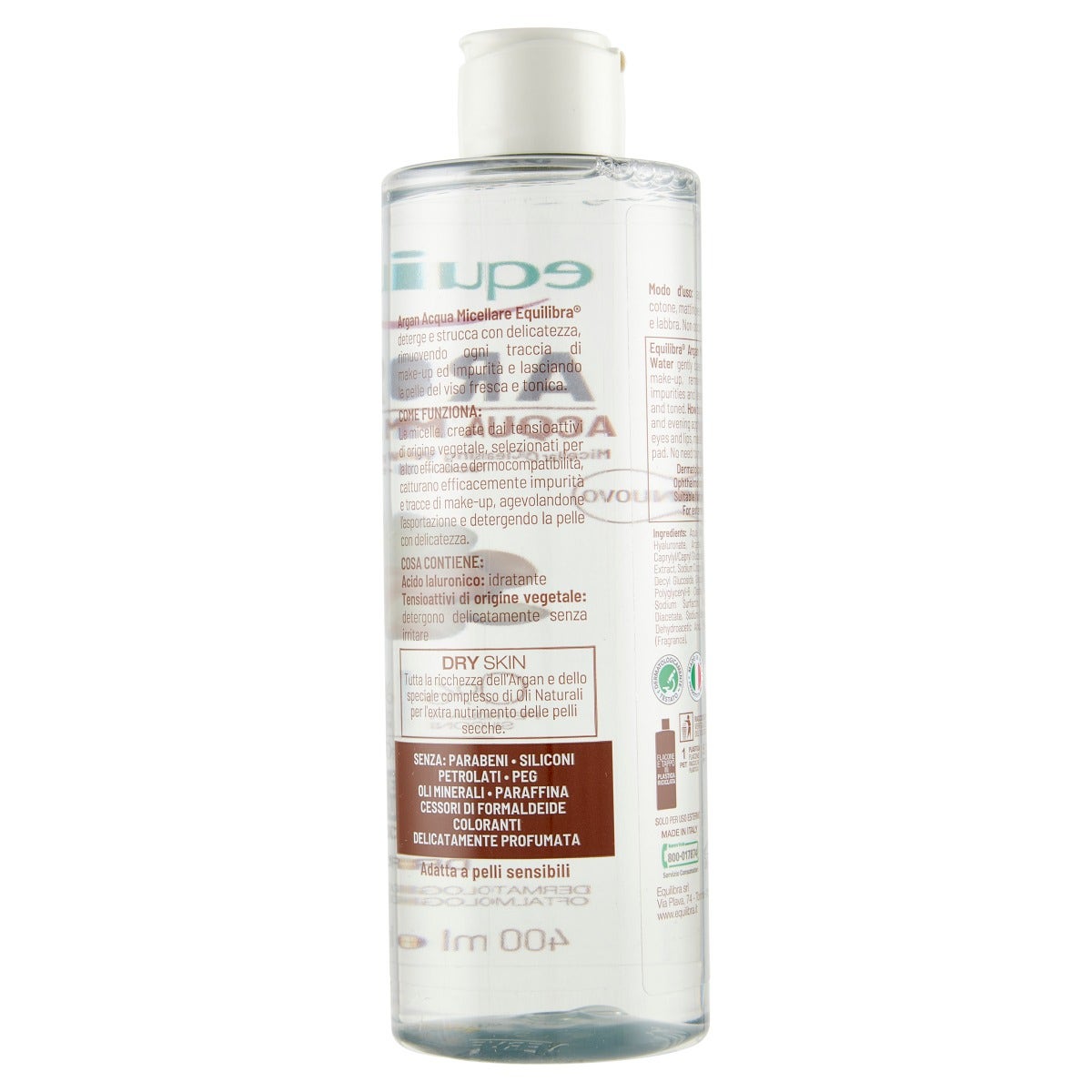 Equilibra Argan Acqua Micellare Detergente Struccante 400ml-5