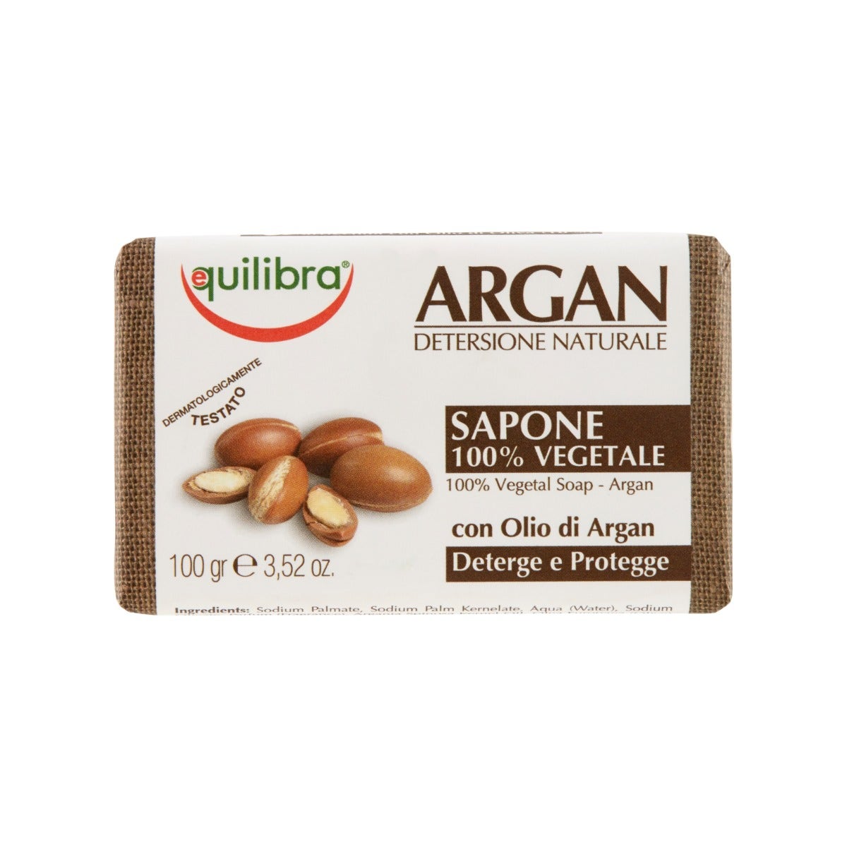 Equilibra Argan Sapone 100% Vegetale 100g-2