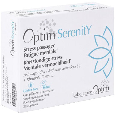 Optim Serenity Integratore con Ashwagandha e Rhodiola 30 Capsule