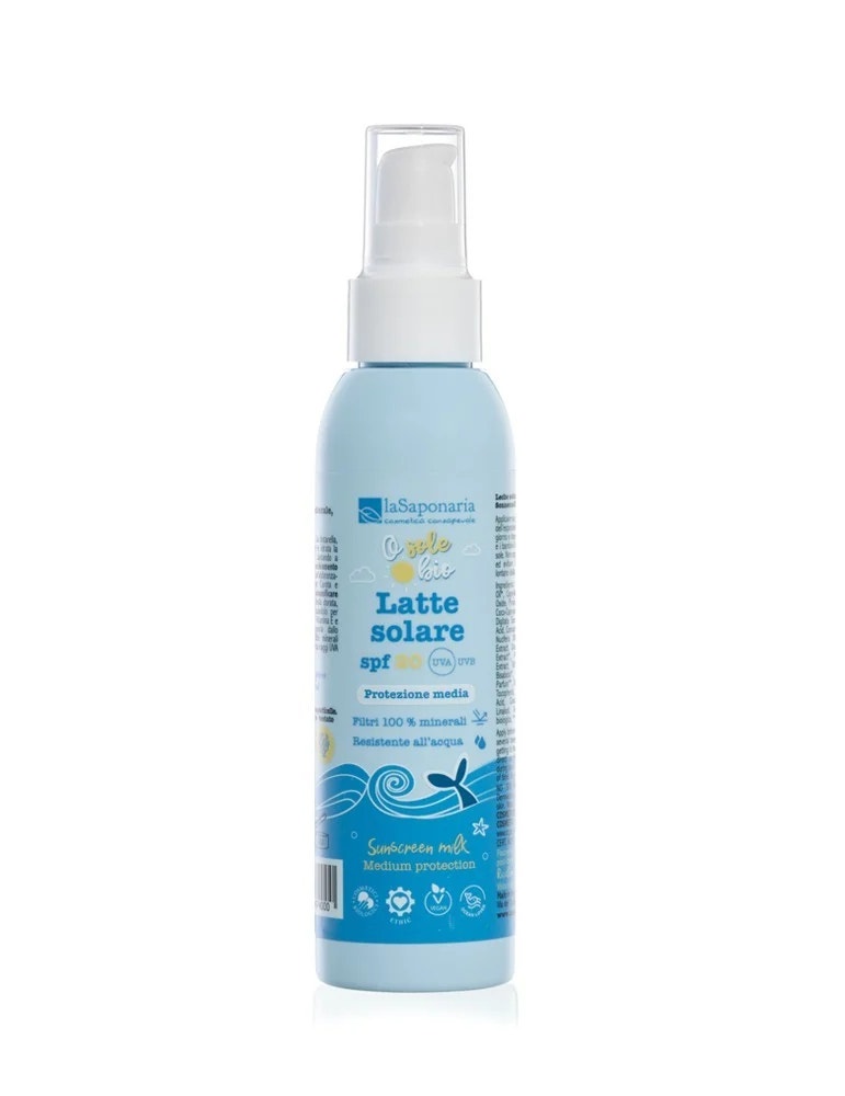La Saponaria Latte Solare SPF 20 Protezione Media Viso E Corpo 125ml-2