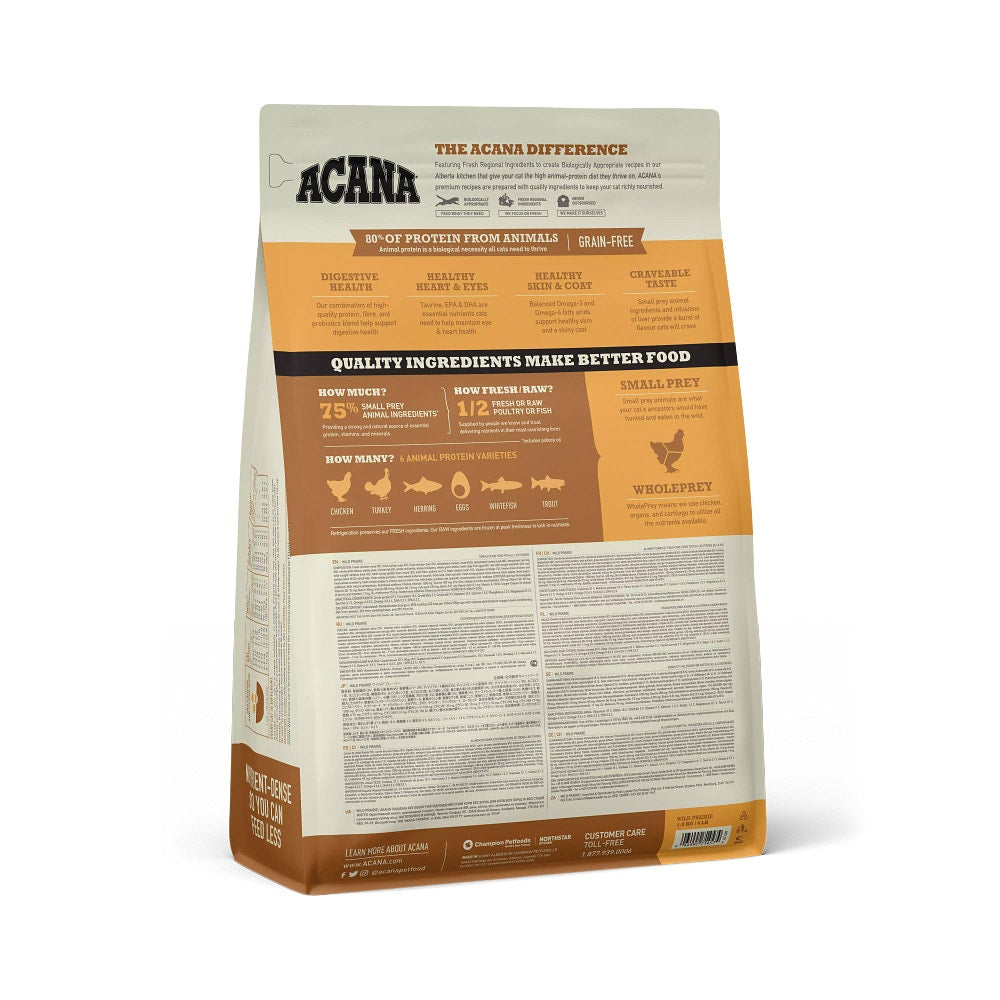 Acana Gatto Wild Prairie All Life Stages Crocchette Pollame e Pesce Sacco 340g-5